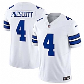 Men & Women & Youth Dallas Cowboys #4 Dak Prescott White 2023 F.U.S.E. Vapor Limited Stitched Football Jersey,baseball caps,new era cap wholesale,wholesale hats